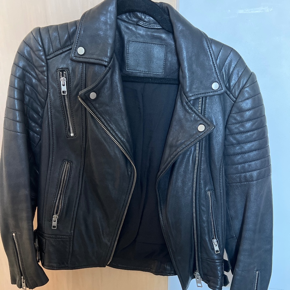 All Saints Black leather jacket